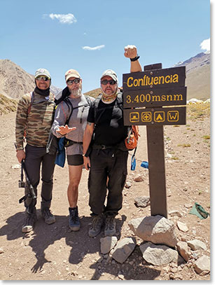 Confluencia Camp, elevation. 11,150 feet / 3400 meters
