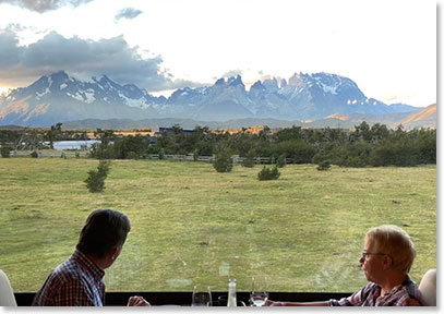 Great mountain views from our dining room 